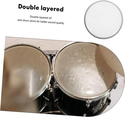 جلد طبل بديل خفيف الوزن من VICASKY Top Snare Drumhead مقاس 10 بوصات طبلة الجاز in Kuwait