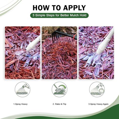 teexpert جاهز للاستخدام وغراء الصخور مع بخاخ كهربائي، غراء المناظر الطبيعية سعة 1 جالون للمهاد المطاطي ورقائق الخشب وحصى البازلاء والصخور الصغيرة، بدون خلط، بدون ضخ، رذاذ بضغطة واحدة، ثبات قوي in Kuwait