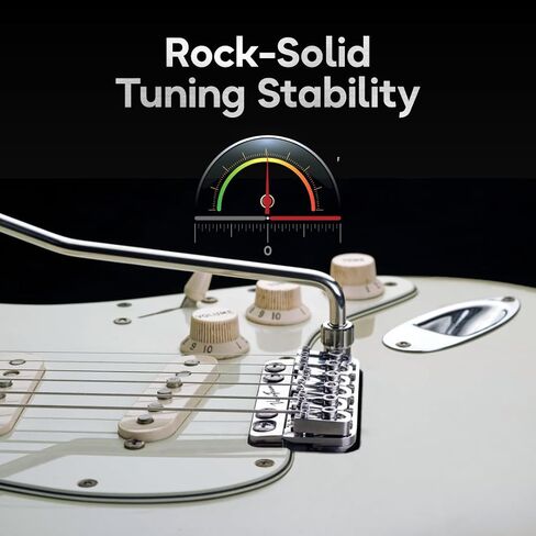 Vega Trem VT1 Special Standard Tremolo Bridge for Strat-Style Guitars – Drop-In 6-Screw No Mods Replacement, 2-Way Vibrato, Stable Tuning, Brass Block, Premium Finishes, Right-Handed in Kuwait