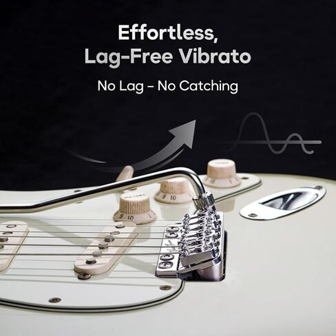 Vega Trem VT1 Special Standard Tremolo Bridge for Strat-Style Guitars – Drop-In 6-Screw No Mods Replacement, 2-Way Vibrato, Stable Tuning, Brass Block, Premium Finishes, Right-Handed in Kuwait