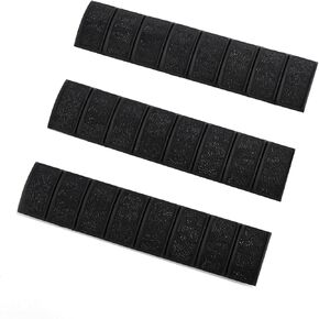 6.25" Non-Slip Equipment Channel Cover, 3 Packs Checkered Protector Covers Panel Set for 20mm Picatinny Rail in Kuwait