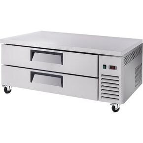 Refrigerated Chef Base Drawer Undercounter Refrigerator,Commercial Stainless Steel Cookline Prep Chiller with Digital Control,Ventilated Cooling,Soft-Close Slide,Pan Storage,Auto Defrost (Silver,52IN) in Kuwait