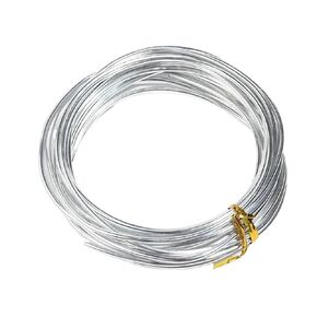Diameter 0.8mm Aluminum Craft Wire Heavy Duty Bendable DIY for Dolls Models Bonsai Trees Crafts, 1 Roll(5m(16.4ft)) in Saudi Arabia