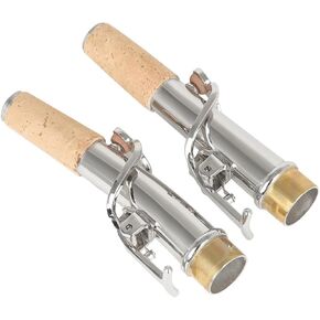 2pcs Soprano Saxophone Copper Mouthpieces with Cork, Smooth Surface to Intonation, Sax Kit for Music Teachers and Students in Saudi Arabia