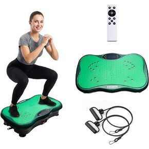 Vibration Plate Exercise Machine for Whole Body Workout, Professional Vibrating Plate with 330lbs Capacity, 5 Preset Programs & Bluetooth for Home Office Lymphatic Drainage & Weight Loss in Saudi Arabia