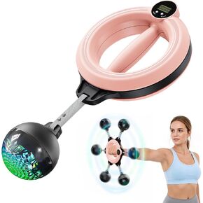 Merach Infinity Hoop Twister Arm Trainer, 360° Hand-Crank Forearm and Shoulder Workout Equipment with LED Display, Upper Body Strength Fitness for Men & Women in Kuwait