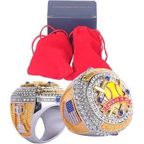 2 pcs Pack or 12 pcs Pack Softball Championship Trophy Ring Award Gift for Tournament Champion Team palyers Awards Trophy on Side Size 9.5 in Kuwait