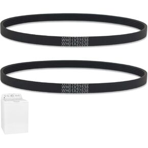 WH01X27538 Washer Drive Belt Compatible with GE GTW465ASN1WW GTW465ASN9WW GTW465ASN3WW GTW335ASN1WW GTW335ASN2WW Washing Machine, Washer Motor Belt Replace AP6328256 4587903 PS12299369 in Kuwait