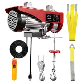 Electric Hoist,440 lbs Electric Winch with 14.1ft Remote Control,110V Electric Hoist with 40 ft/20 ft Lift Height, Lift Hoist for Warehouse,Garage,Factory,Attic in Saudi Arabia