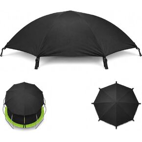 14FT Trampoline Canopy Cover – 4‑Pole Fiberglass Shade Top, UV & Weather Resistant Outdoor Protection, Waterproof Oxford Fabric, Adjustable Buckle Straps in Kuwait