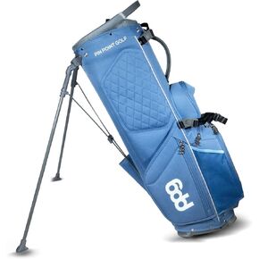 حقيبة حامل من سلسلة PPG Pin Point Golf Triumph، مقسم نادي بخمسة اتجاهات، غطاء واقٍ، جيوب متعددة للتنظيم، يمكن ربطها بسهولة بعربة الدفع وعربة الجولف in Kuwait