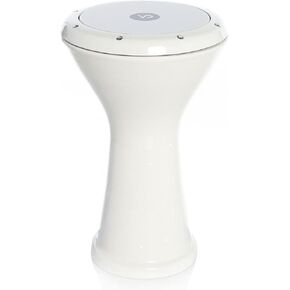 Doumbek Drum White Cast Aluminum Percussion Instrument with Tuning Key and Carrying Case in Kuwait