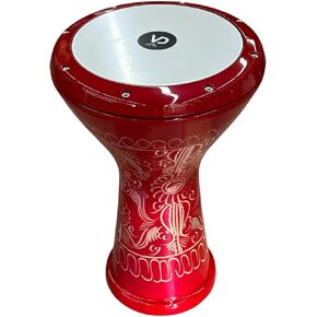 Doumbek Drum Red Erzincan Percussion Instrument with Carrying Case and Tuning Key in Kuwait
