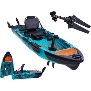 Albott Modular Fishing Kayak مع نظام محرك و HDPE متين، كاياك خفيف الوزن قابل للتخصيص للشباب والكبار، سعة 420 رطل، مثالي للاستخدام الترفيهي والتجاري in Kuwait