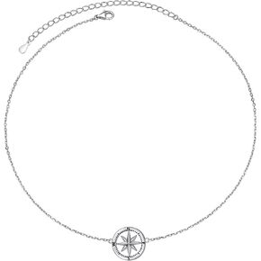 Alphm Evil Eye Hamsa Hand Choker S925 Sterling Silver Short Dainty Pendant Necklace for Women Jewelry Gift in Kuwait