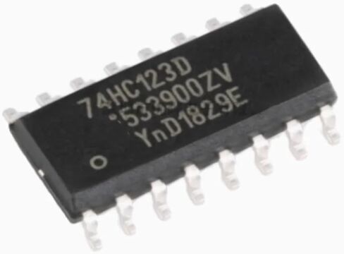 74HC123 قلاب أحادي قابل لإعادة التشغيل SMD SOP-16 74HC123D 10 قطع in Kuwait