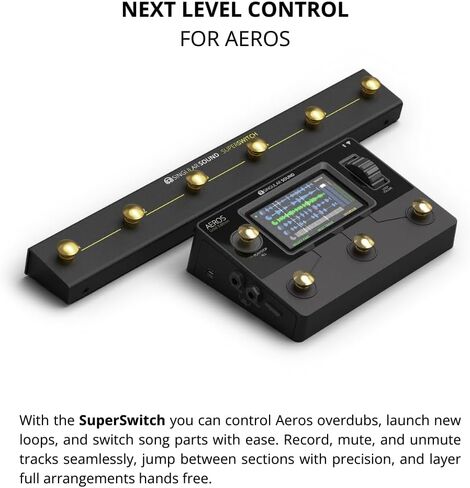 Singular Sound SuperSwitch للاستخدام مع BeatBuddy 2 Drum Machine وEros Looper | 6 أزرار | أوامر متعددة الأزرار | لحظة مفتاح القدم | التحكم الموسع in Kuwait