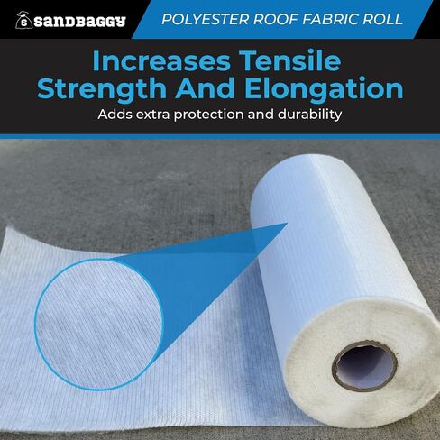 Contouring Polyester Roof Reinforcement Fabric (12" x 81 ft Roll) - Sandbaggy (1, 12" x 81 ft) in Kuwait