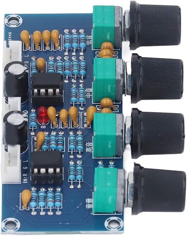 Zerodis Modules Channel Preamplifier Board with 2pcs Connecting Cable for Digital Amplifier DC 12V 24V Preamp Module Dual in Kuwait
