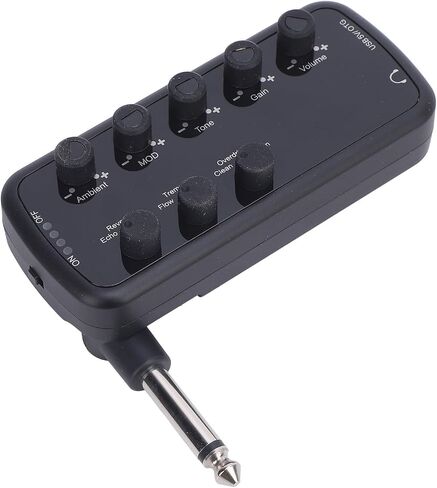 USB Rechargeable Bass Headphone Amplifier, Clean Overdrive Distortion Echo Reverb for Musicians in Kuwait