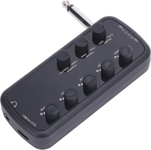 USB Rechargeable Bass Headphone Amplifier, Clean Overdrive Distortion Echo Reverb for Musicians in Kuwait
