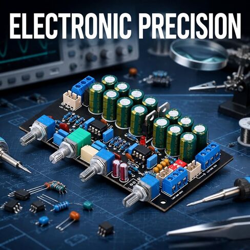 أجزاء مكبر الصوت Preamp للوحة النغمة مع مفتاح التكبير، تيار متردد 12 فولت - 18 فولت، مادة PCB - قابلة للترقية، مثالية لعشاق الصوت in Kuwait