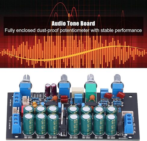 أجزاء مكبر الصوت Preamp للوحة النغمة مع مفتاح التكبير، تيار متردد 12 فولت - 18 فولت، مادة PCB - قابلة للترقية، مثالية لعشاق الصوت in Kuwait