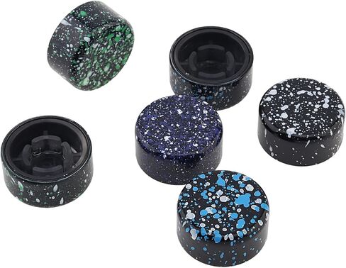 6pcs Guitar Effect Pedal Footswitch Caps,Aluminum Alloy Shell Colorful Dot Painted Guitar Effect Pedal Foot Switch Protection Cap, Tool-Free Snap-On Design Pedal Foot Nail Cap in Kuwait