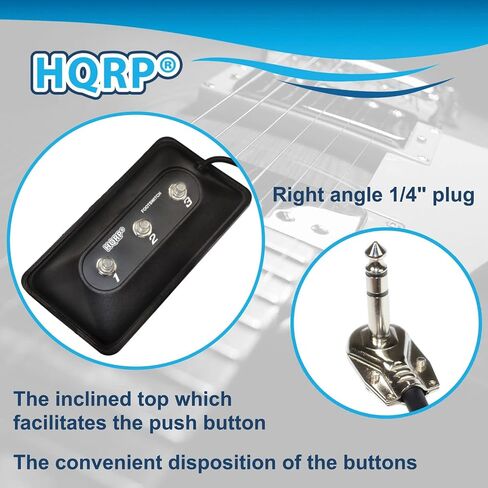 HQRP Switch-3 مفتاح قدم لحظي لـ TC-Helicon Harmony-M، VoiceWorks، VoiceWorksPlus، VoiceDoubler، BH250 & BG250 Amp، Performance-VK، Performance-VE، Play Acoustic، قابس 1/4 بوصة، كابل بطول 14 قدمًا in Kuwait