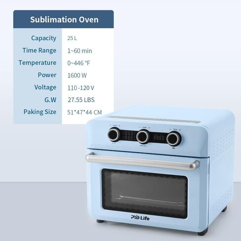 PYD Life 25 L Sublimation Oven Sublimation Starter Benginers Kit Bundle with 20 OZ Sublimation Tumblers,Tumbler Cradle,Shrink Wrap Films and Heat Blower Foldable Handle in Kuwait