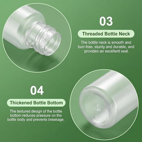 Xthrotsenk 8 قطع زجاجات ضغط صغيرة 1 أونصة، زجاجات ضغط بهار بلاستيكية مع غطاء ملتوي، زجاجة ضغط للصلصات، زجاجة غسيل مختبرية، صبغة حبر الوشم والحرف اليدوية in Kuwait