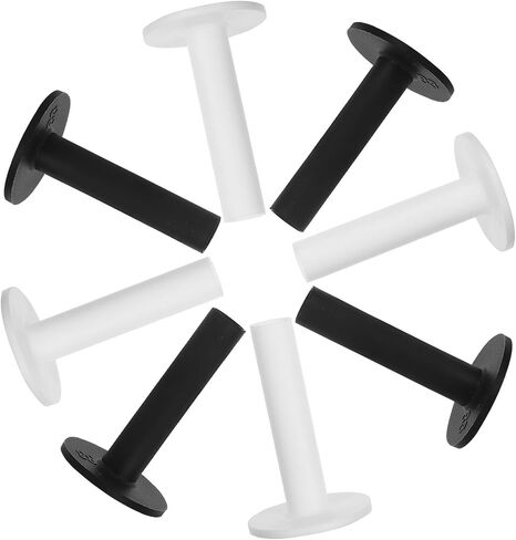 YARNOW 8pcs Golf Ball Tee Holder Silicone Golf Tees for Driving Range Practice Sessions Portable Design for Beginners and Professionals in White and Black in Kuwait