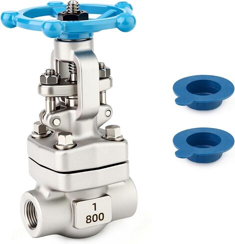 TAISHER 1PCS Forging of 304 Stainless Steel Gate Valve, 1" NPT Female Rotary Sluice Valve With Wheel Handle, For Water, Oil, Gas in Kuwait