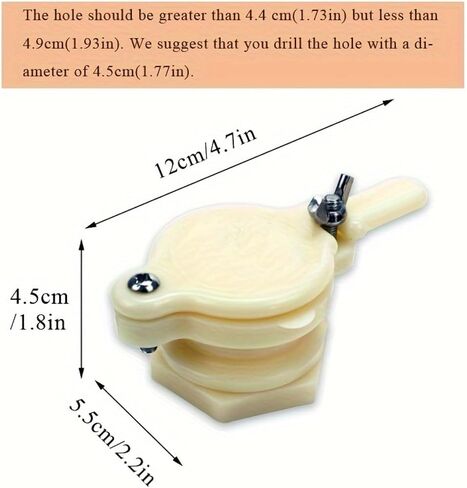 2pcs Easy-Flow Honey Gate Valve - Durable Plastic Beekeeping Extractor Tap for Bottling, Fits Most Barrels (2pcs) in Kuwait