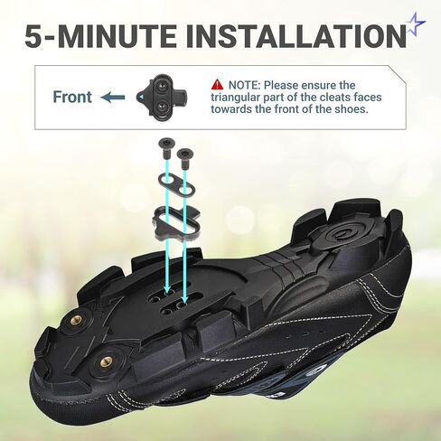 BlueStars 2 Packs Bike Cleats - Compatible with Shimano - Cycling Cleat for Cycling Shoes Suitable for Spinning Indoor Cycling Mountain Biking Outdoor Road Cycling in Kuwait