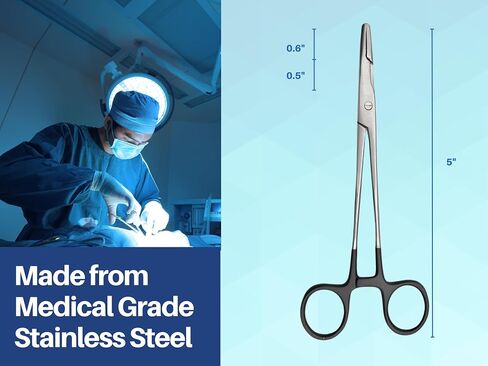 Olsen Hegar Needle Holder 5 Inches, Needle Driver with Scissors Cutting Edges by Artman Instruments (5 Inches) in Kuwait