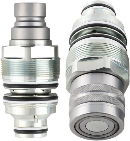 Flat Face Coupler Kit 2X Male And Female Compatible With T250 T300 T320 6679837 6680018 Hydraulic Quick Connect Coupler in Kuwait