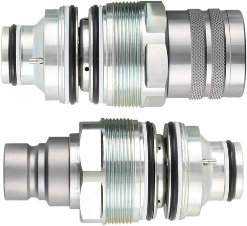 Flat Face Coupler Kit 2X Male And Female Compatible With T250 T300 T320 6679837 6680018 Hydraulic Quick Connect Coupler in Kuwait