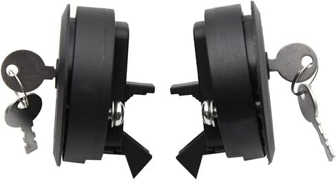 Black 2inch Round Flush Pull Slam Latch Lift Hardware with Lock Key Kit for Boat RV Yacht Accessories 4Pcs in Kuwait