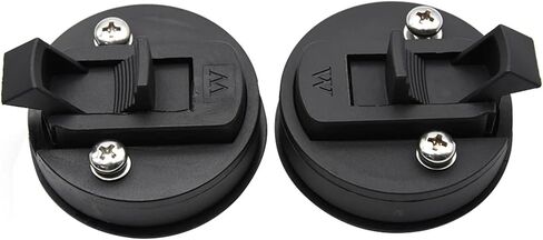 Black 2inch Round Flush Pull Slam Latch Lift Hardware with Lock Key Kit for Boat RV Yacht Accessories 4Pcs in Kuwait