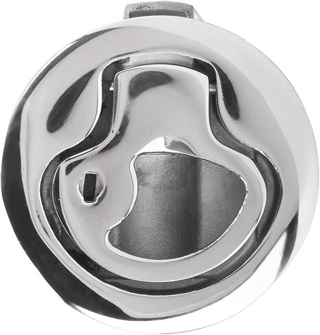 2in Boat Door Hatch Lock, 316 Stainless Steel Flush Pull Slam Latch with Key Lock, for Marine RV Cabinets in Kuwait
