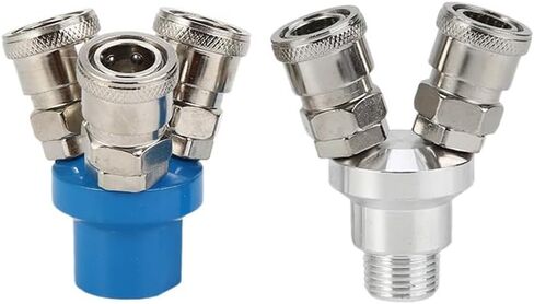 Outer Wire Pneumatic Joint C Type Quick Y Three-way Air Compressor Pipe 1Pcs(In-lineSML-6position) in Kuwait