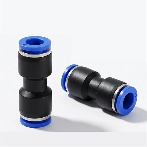 Pneumatic Quick-Connect Straight-Through Air Pipe Connector Accessories Pu4/6/8/10/12/14/16Mm 1Pcs(Pass-throughpu12) in Kuwait