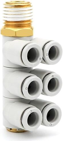 KQ2ZT04-06-08-10-12-01-02-03-04S Double-headed Three-group Pneumatic Joint Gas Path 1Pcs(KQ2ZT06-01AS) in Saudi Arabia