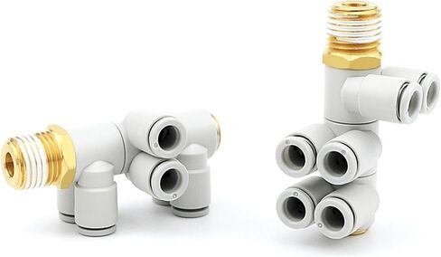 KQ2ZT04-06-08-10-12-01-02-03-04S Double-headed Three-group Pneumatic Joint Gas Path 1Pcs(KQ2ZT06-01AS) in Saudi Arabia