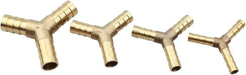 Copper Pagoda Joint Quick Insert Straight T-type Tee Four-way 6/8/10/12/16mm Gas Pipe Hose Head 1Pcs(PagodaT-typeTee6mm) in Kuwait