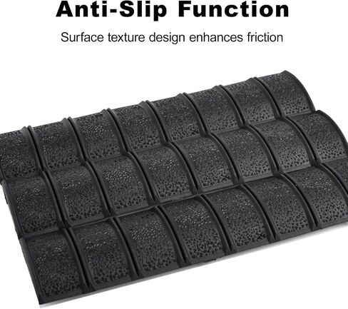 6.25" Non-Slip Equipment Channel Cover, 3 Packs Checkered Protector Covers Panel Set for 20mm Picatinny Rail in Kuwait