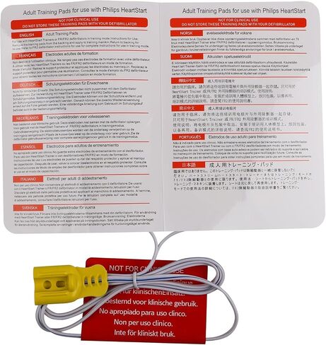 وسادات تدريب AED، وسادات تدريب Defib متوافقة مع جهاز تدريب HeartStart AED من Philips، (وضع البالغين) XFT-P150 in Kuwait
