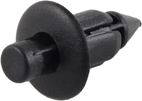 100 Pcs 6mm Hole Dia Black Plastic Push in Type Rivets Fastener Pin Clips ATV for y-z-f Compatible with po-la-ri-s in Saudi Arabia