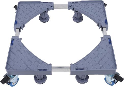 WALFRONT Heavy Duty Adjustable Fridge Stand Mobile Base Appliance Dolly with 4 Wheels and Support Feet for Refrigerator Washer Dryer Cabinet in Kuwait
